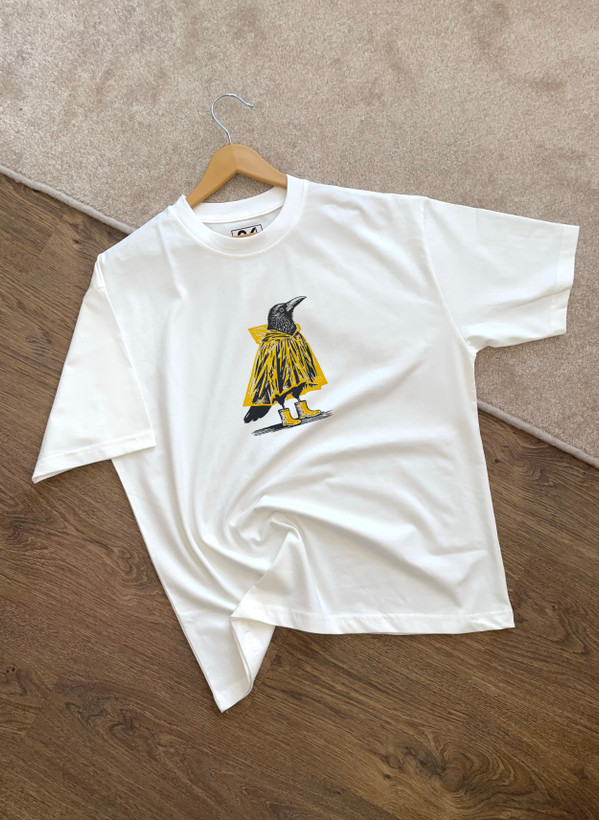 تی شرت زنانه مدل Bird نخ پنبه تنفس پذیر