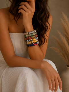 دستبند پارچه ای دست ساز هنری