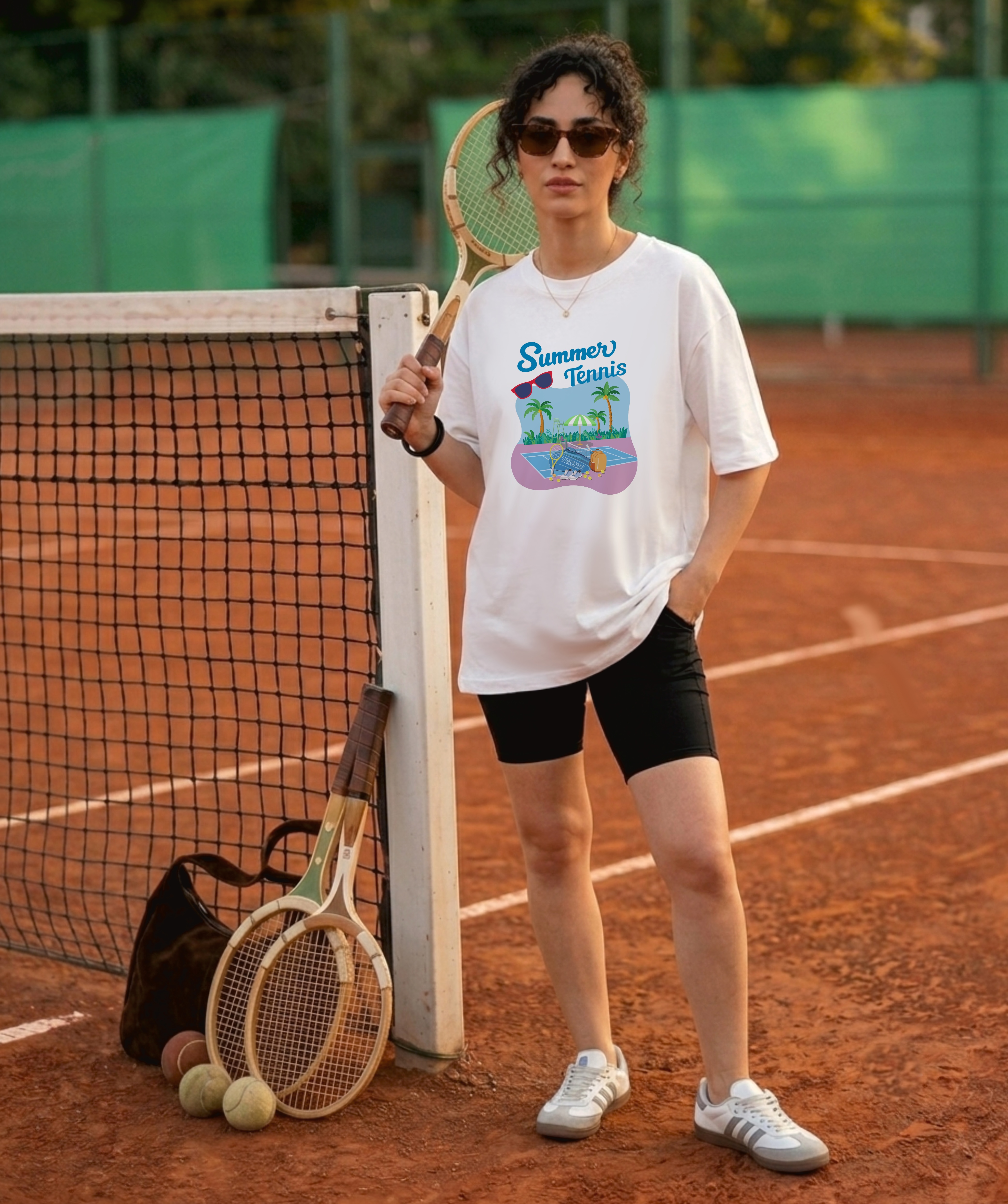 تی شرت زنانه مدل  2 Tennis🎾