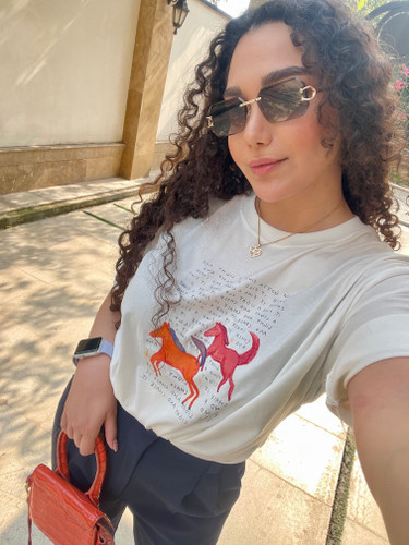 تی شرت زنانه مدل horse🐎