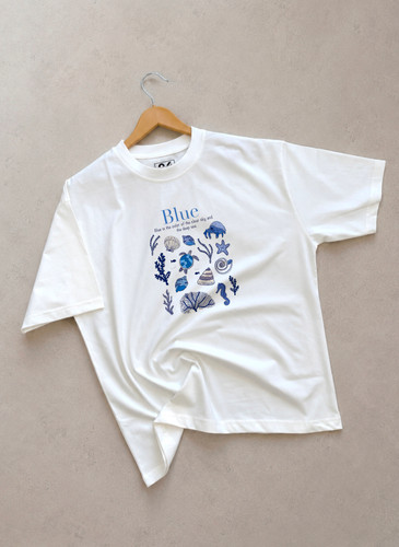 تی شرت زنانه مدل blue💙