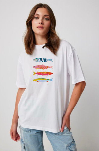 تی شرت زنانه مدل fish🐠